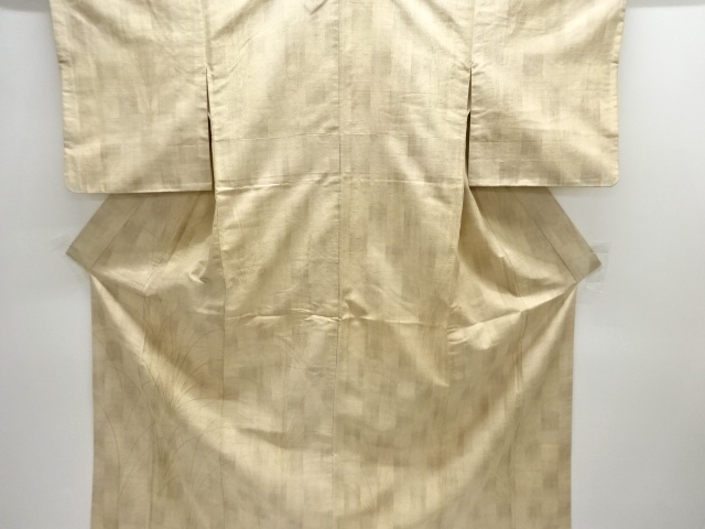 JAPANESE KIMONO / HOMONGI / YUKI TSUMUGI / EMBROIDERY / PLANTS